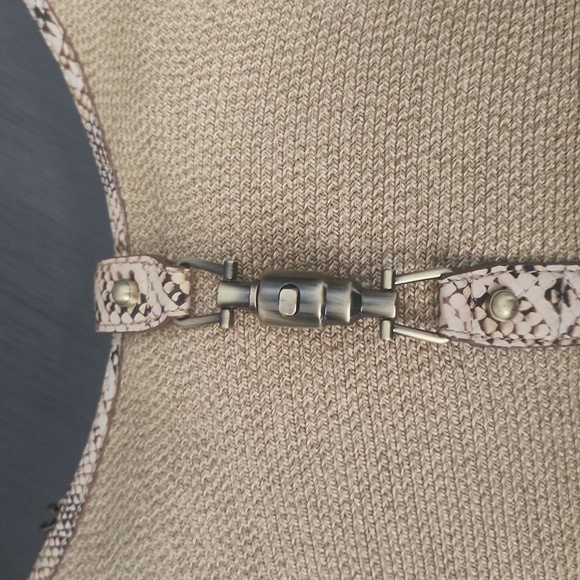 Host Pick! ERIC JAVITS - Jaqui bag with snakeskin accent NWOT - Picture 6 of 12